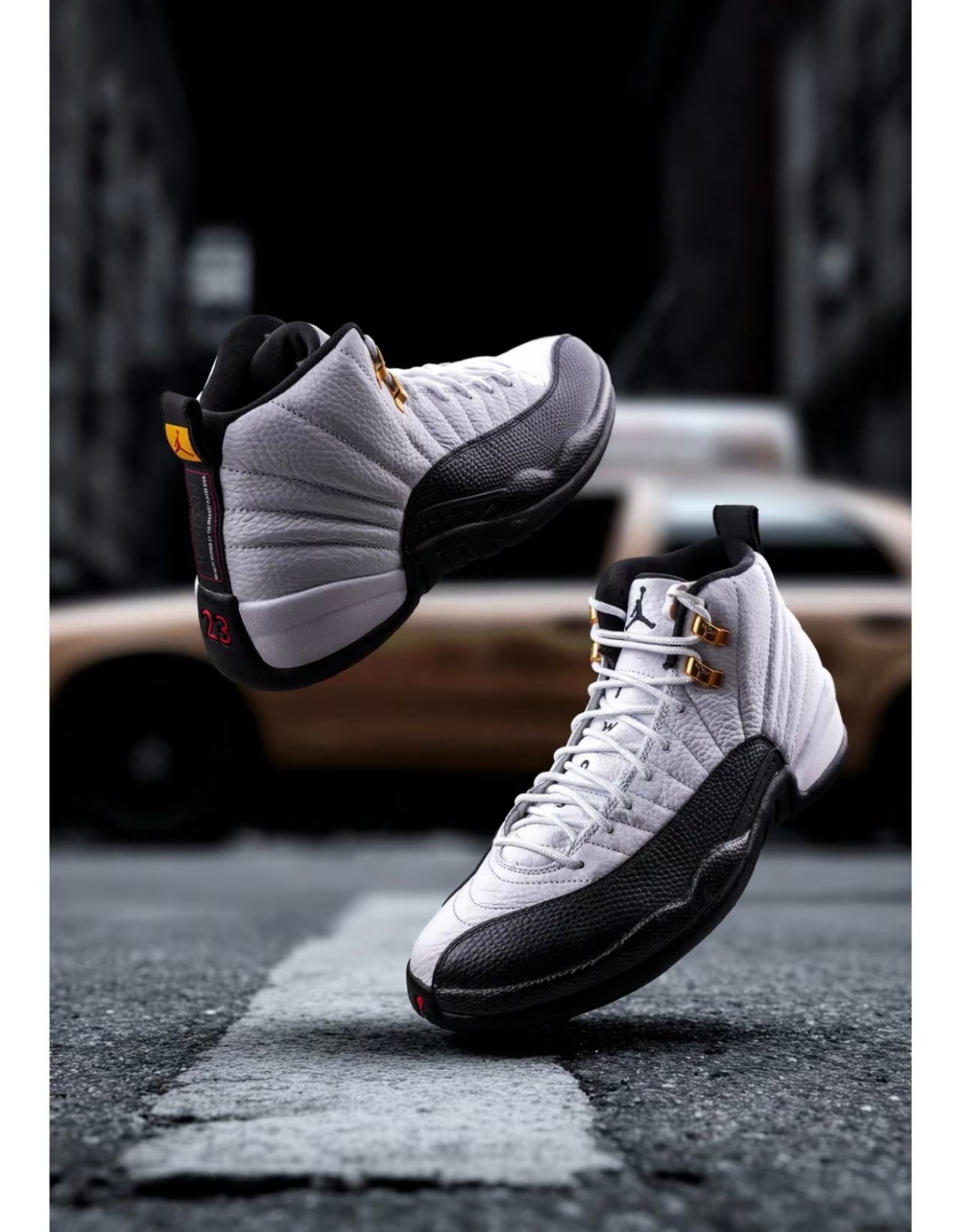 Jordan Air Jordan 12 Retro Taxi 2025 Men\'s Size Shoes Ship Now CT80136-117