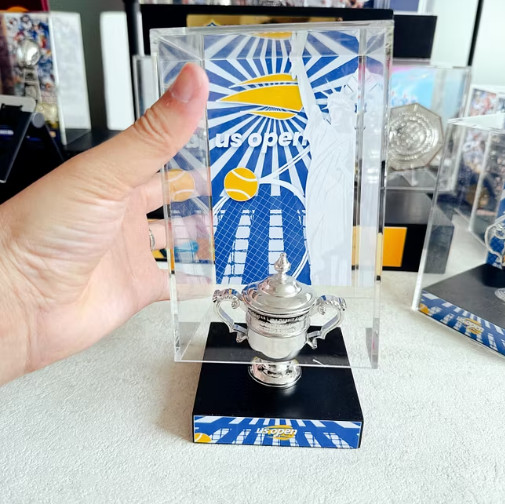 US Open Women's Singles Tennis Championship Trophy Replica  With Display Box