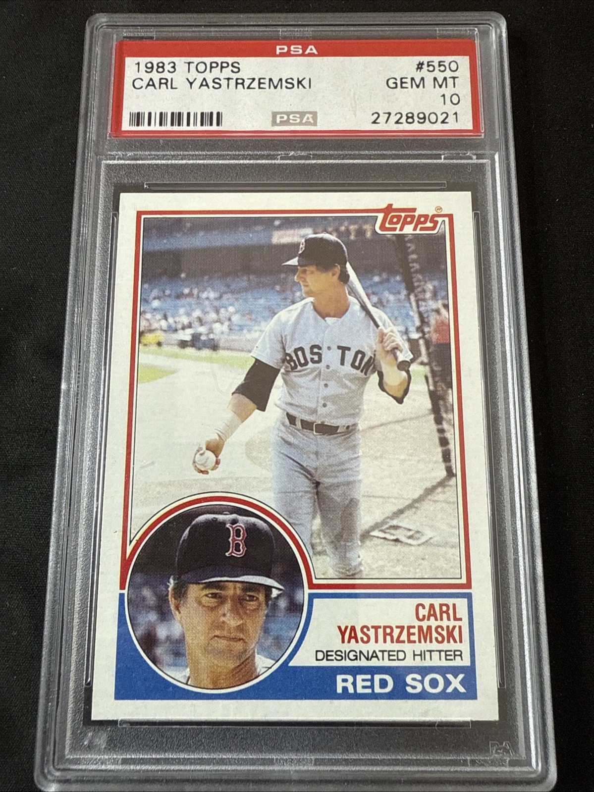 1983 Carl Yastrzemski #550 Topps PSA 10 Boston Red Sox