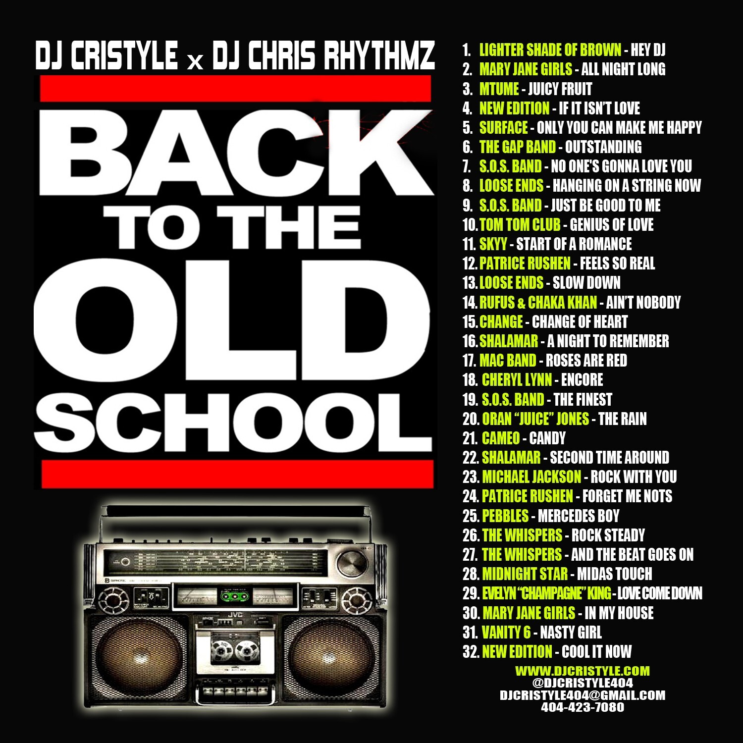 Old School Hits Nonstop Mix CD #1 SELLING OLD SCHOOL MIX