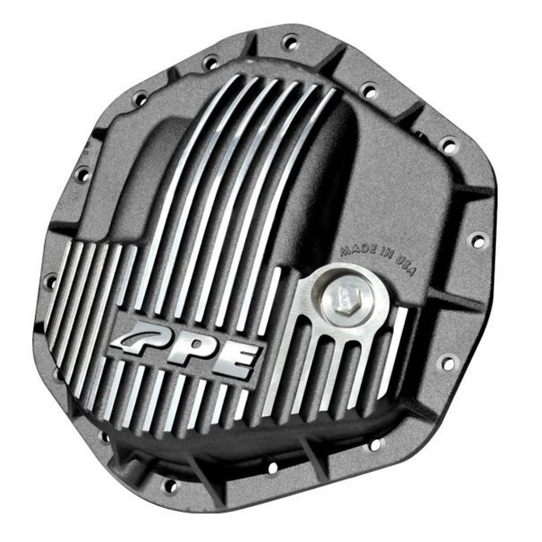 PPE Heavy Duty Cast Aluminum Rear Differential Cover GM Ram 2500 3500 Brushed