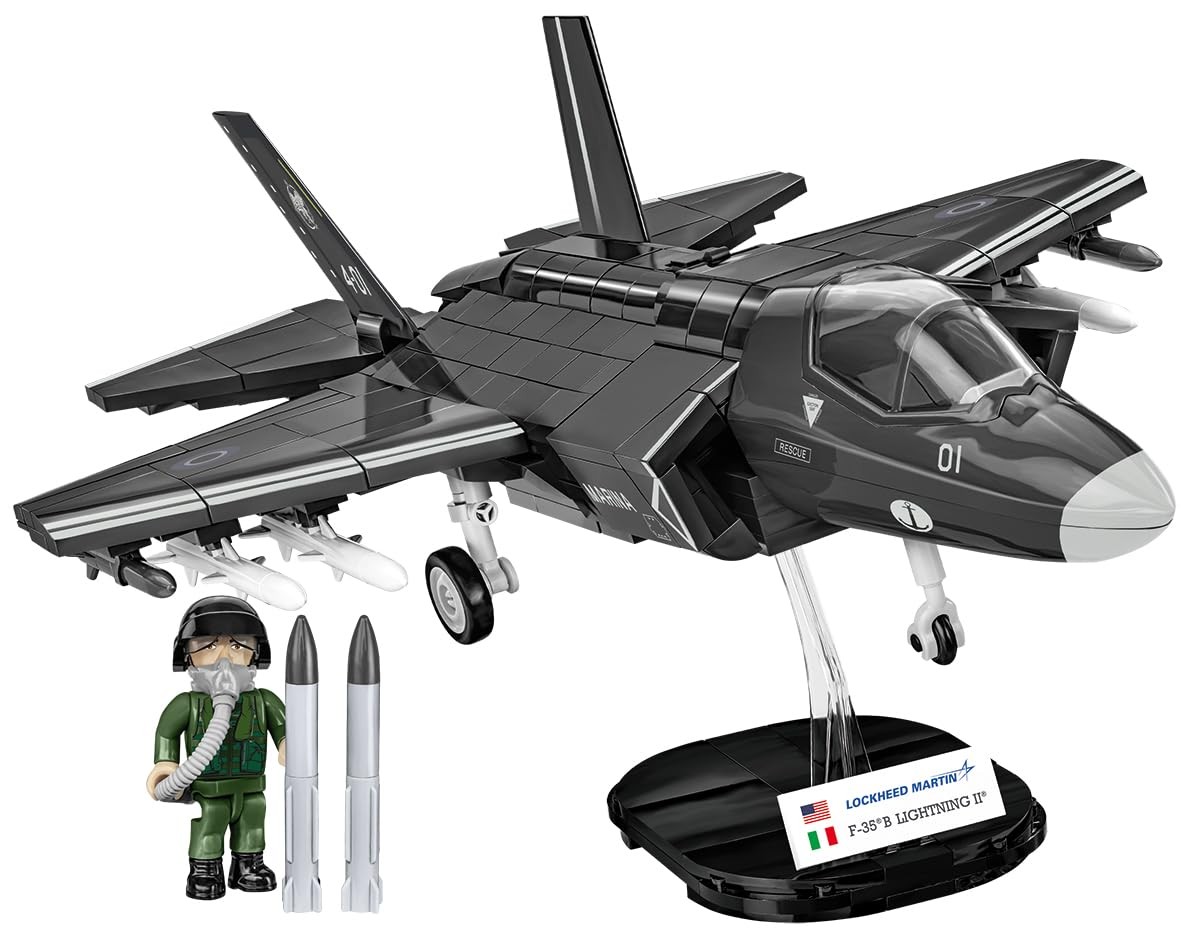 COBI Armed Forces F-35 B Lightning II Aircraft Building Set, 610 Pieces