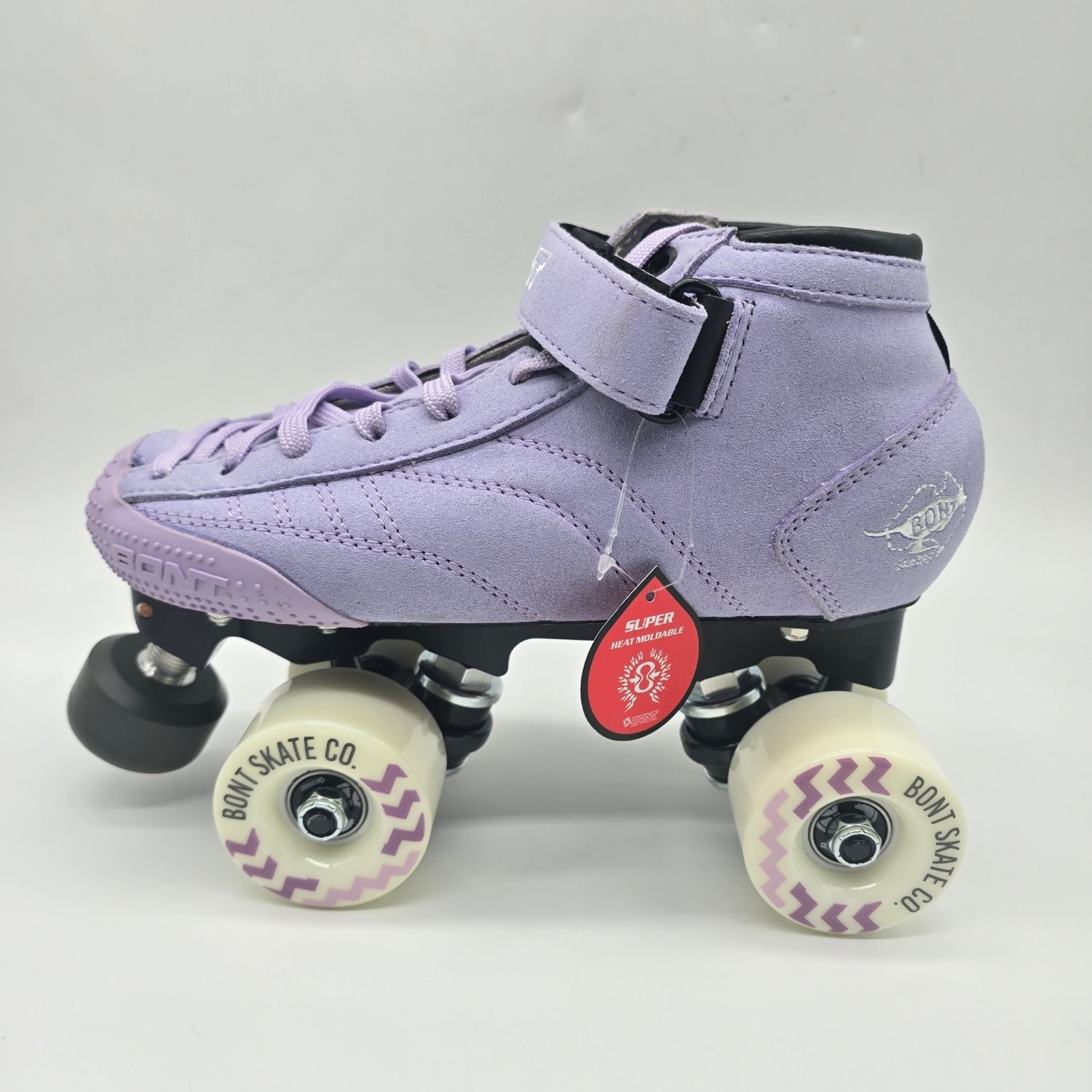 Bont Prostar Vegan Lavender Suede Roller Skates Size 3 Indoor Outdoor