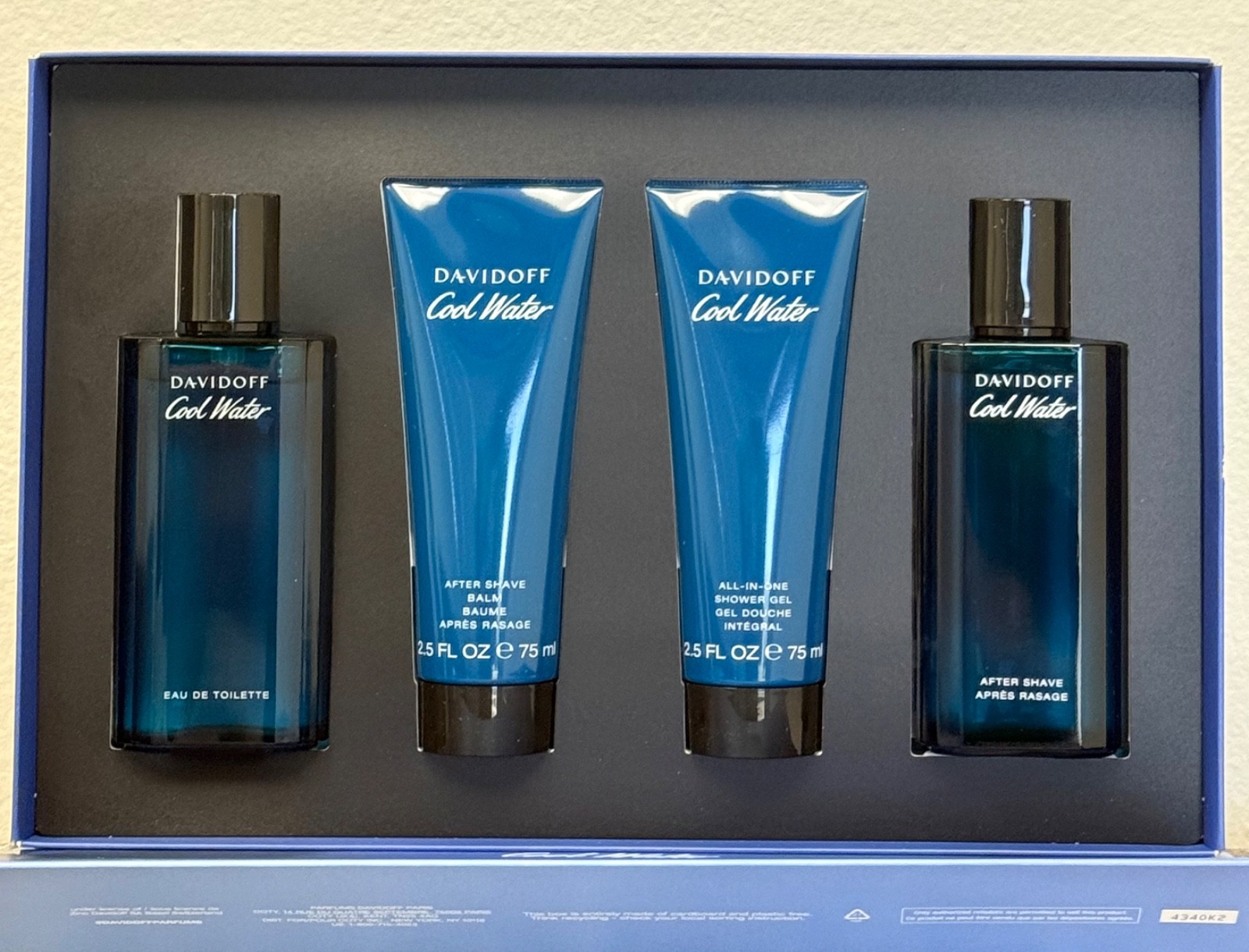 Davidoff Men\'s Cool Water 4 PCS GIFT SET FOR MEN - 