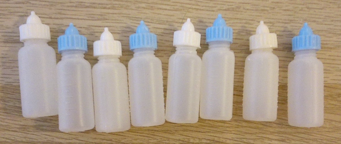 Vintage Mini Doll Baby Bottle Lot of 8 – 2\