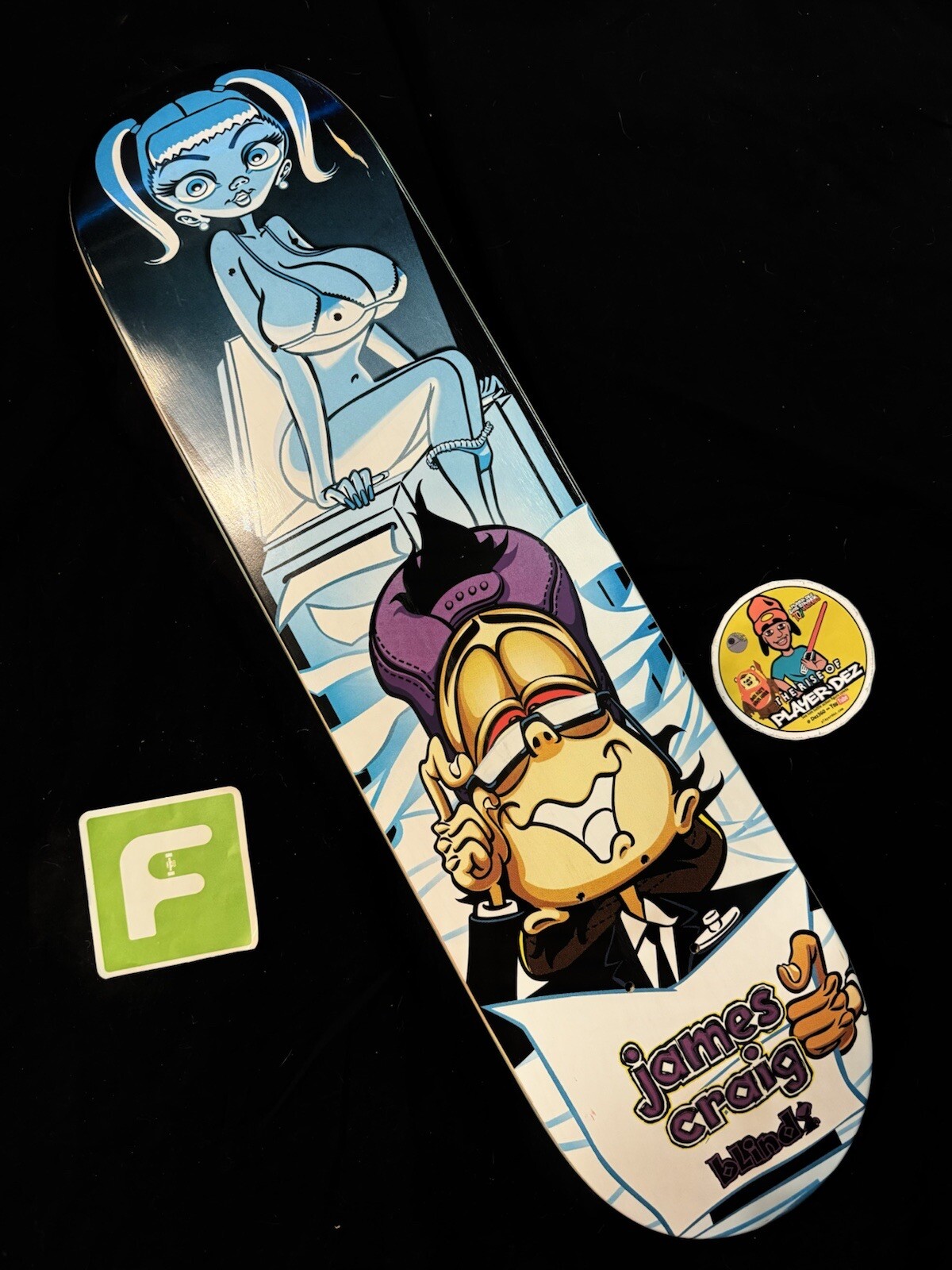 SUPER RARE James Craig Photocopy Girl Blind Vintage Skateboard Deck Pro Model