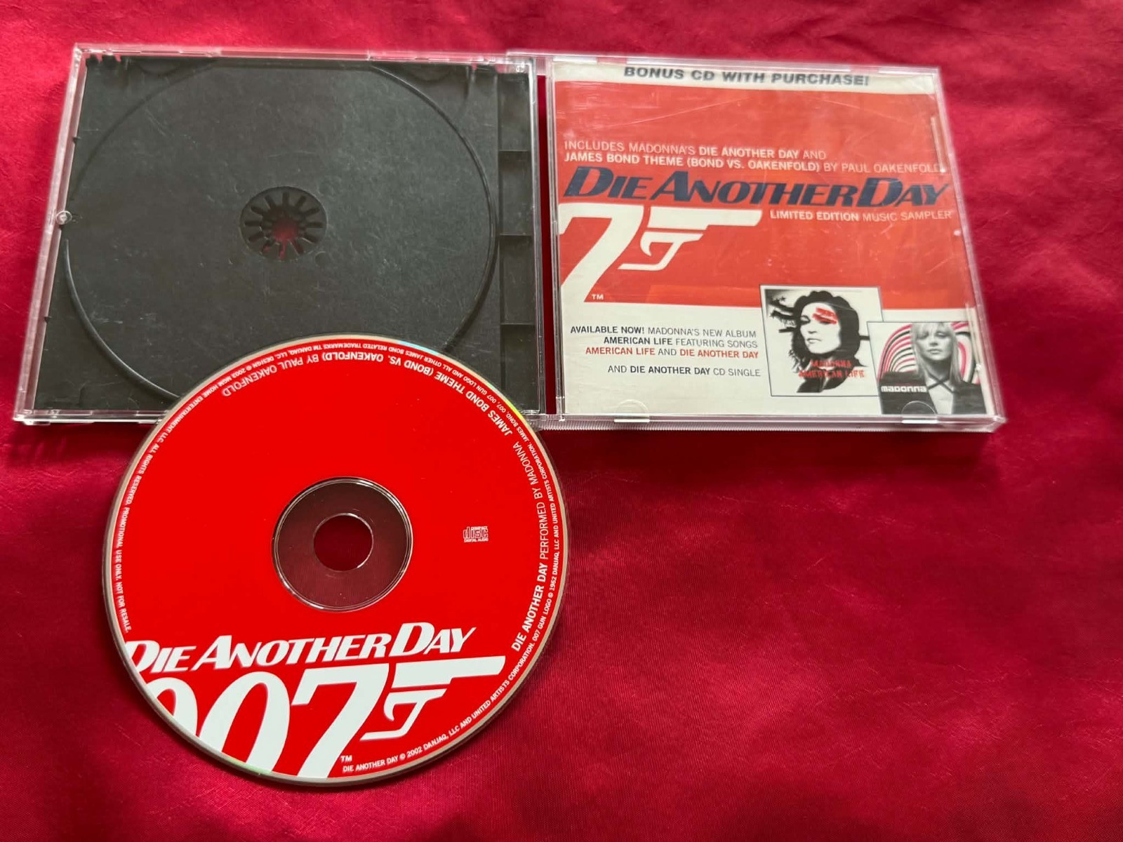 Madonna Die Another Day Limited Edition 2-Trk Music 2002 Warner Promo Sampler CD Madonna Die Another Day Limited Edition 2-Trk Music 2002 Warner Promo Sampler CD