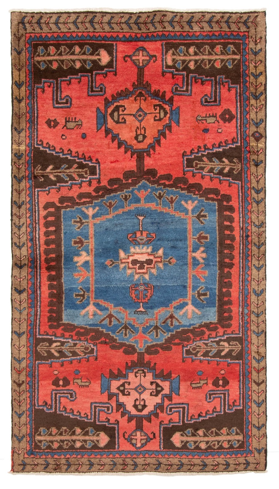 Traditional Vintage Hand-Knotted Area Rug 3\'6\