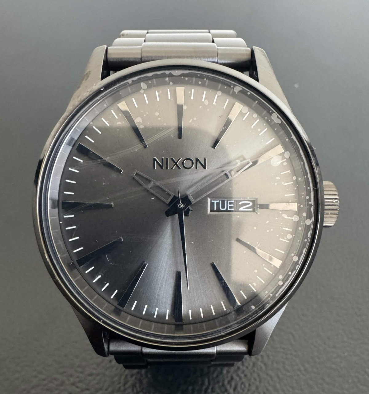 NIXON Sentry SS A356 Men\'s Analog Classic Watch| Gunmetal | NEW NIXON Sentry SS A356 Men\'s Analog Classic Watch| Gunmetal | NEW