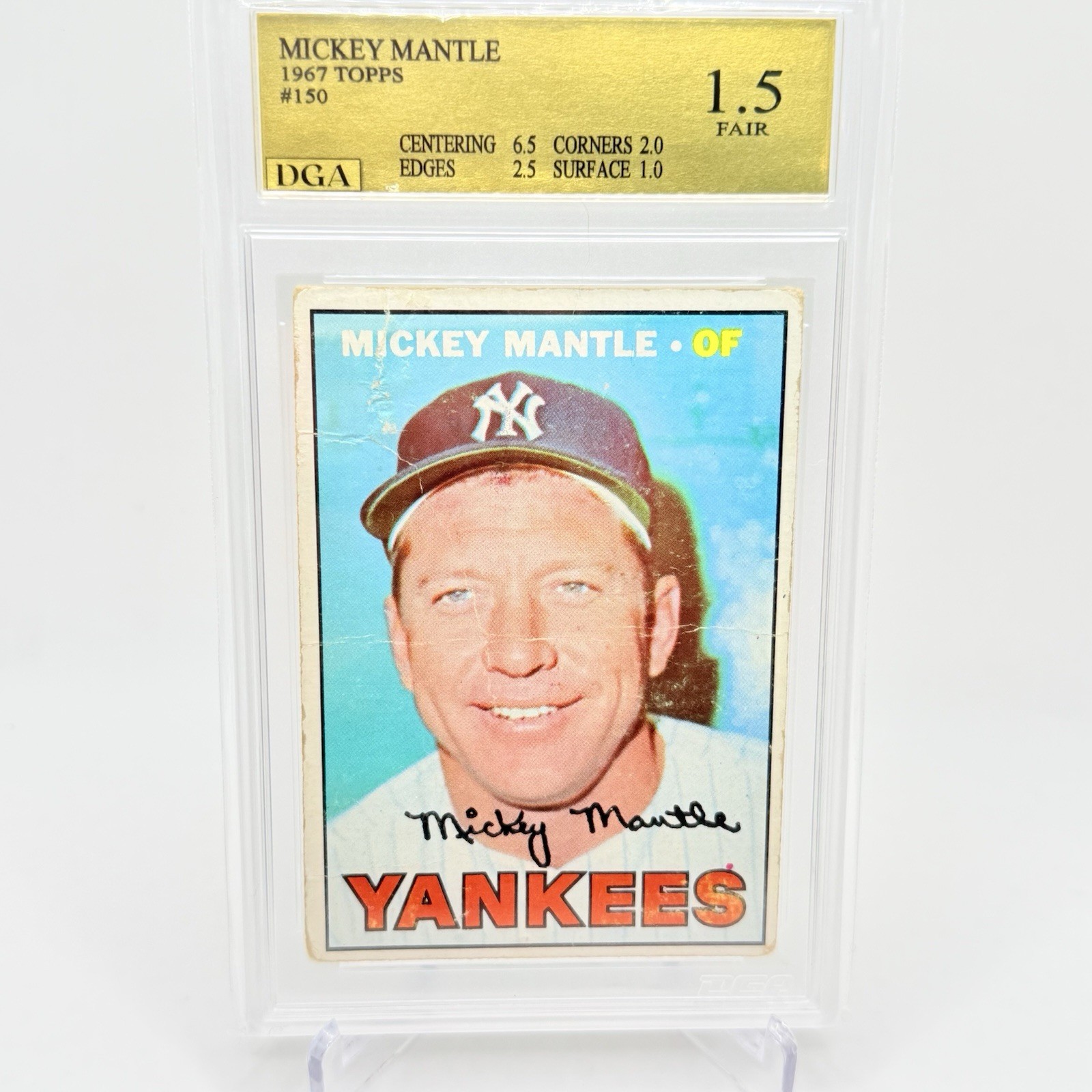 1967 Topps Mickey Mantle #150 New York Yankees HOF