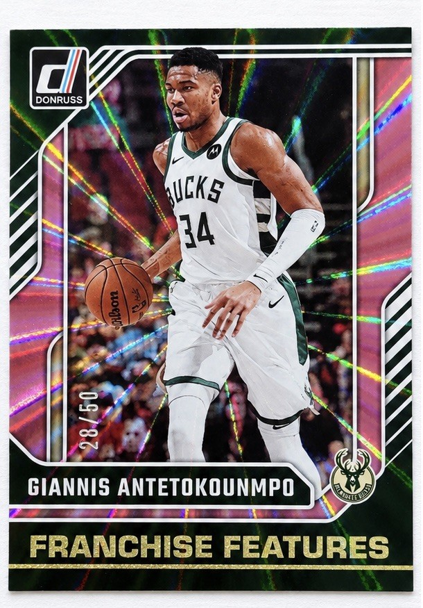 Panini 2024-25 Donruss Franchise Features Giannis Antetokounmpo #3 Pink /50 Panini 2024-25 Donruss Franchise Features Giannis Antetokounmpo #3 Pink /50