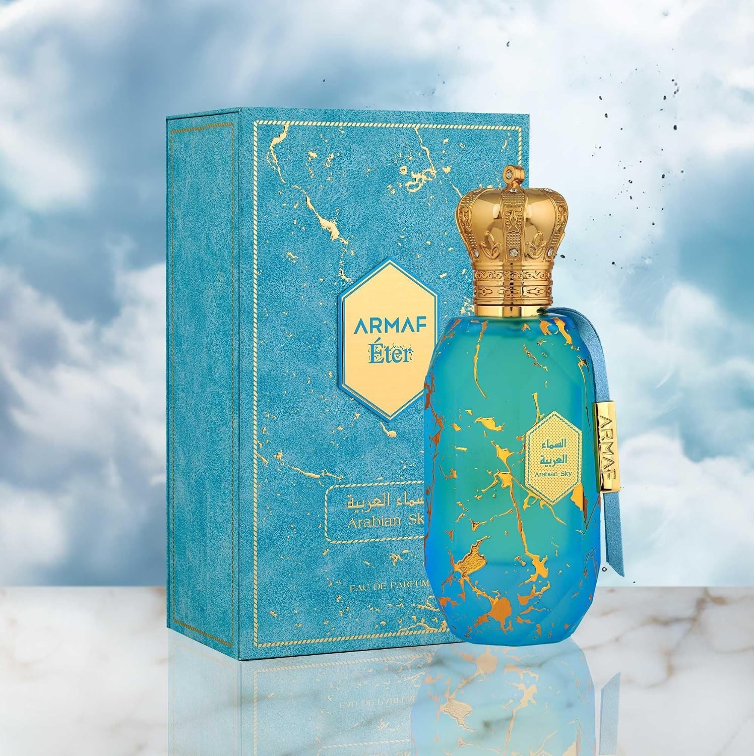 Armaf Eter Arabian Sky Eay de Parfum Spray for Unisex, 3.4 Oz / 100ml
