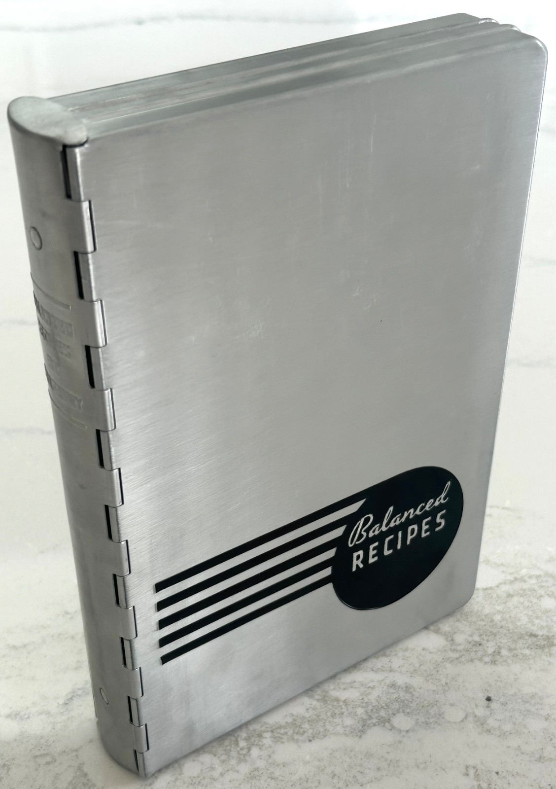 Vintage 1933 Pillsbury Balanced Recipes Cookbook Aluminum Case Original Box
