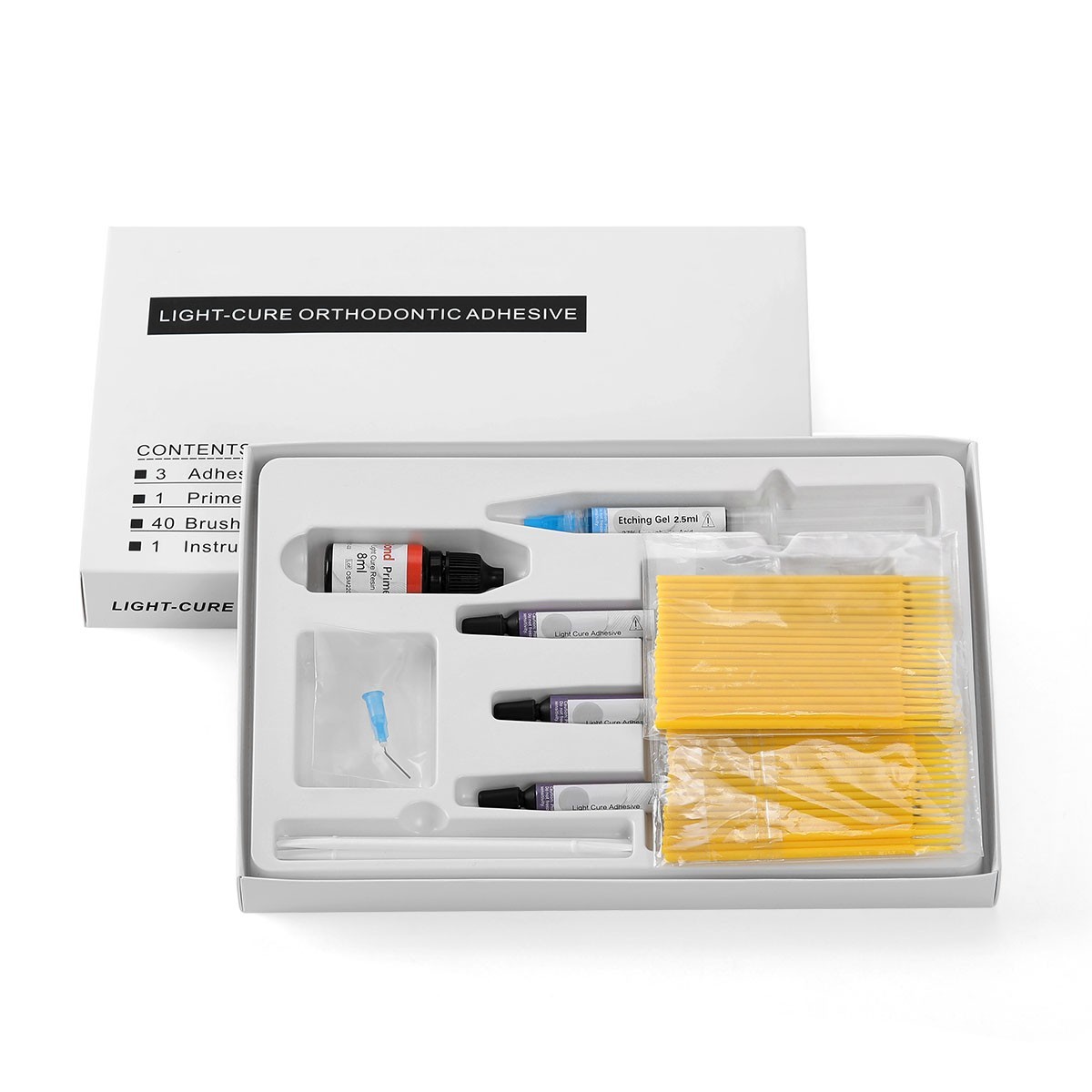 Dental Bracket Braces Glue Ortho Bonding Agents Light Cure Resin Adhesive Kit Dental Bracket Braces Glue Ortho Bonding Agents Light Cure Resin Adhesive Kit