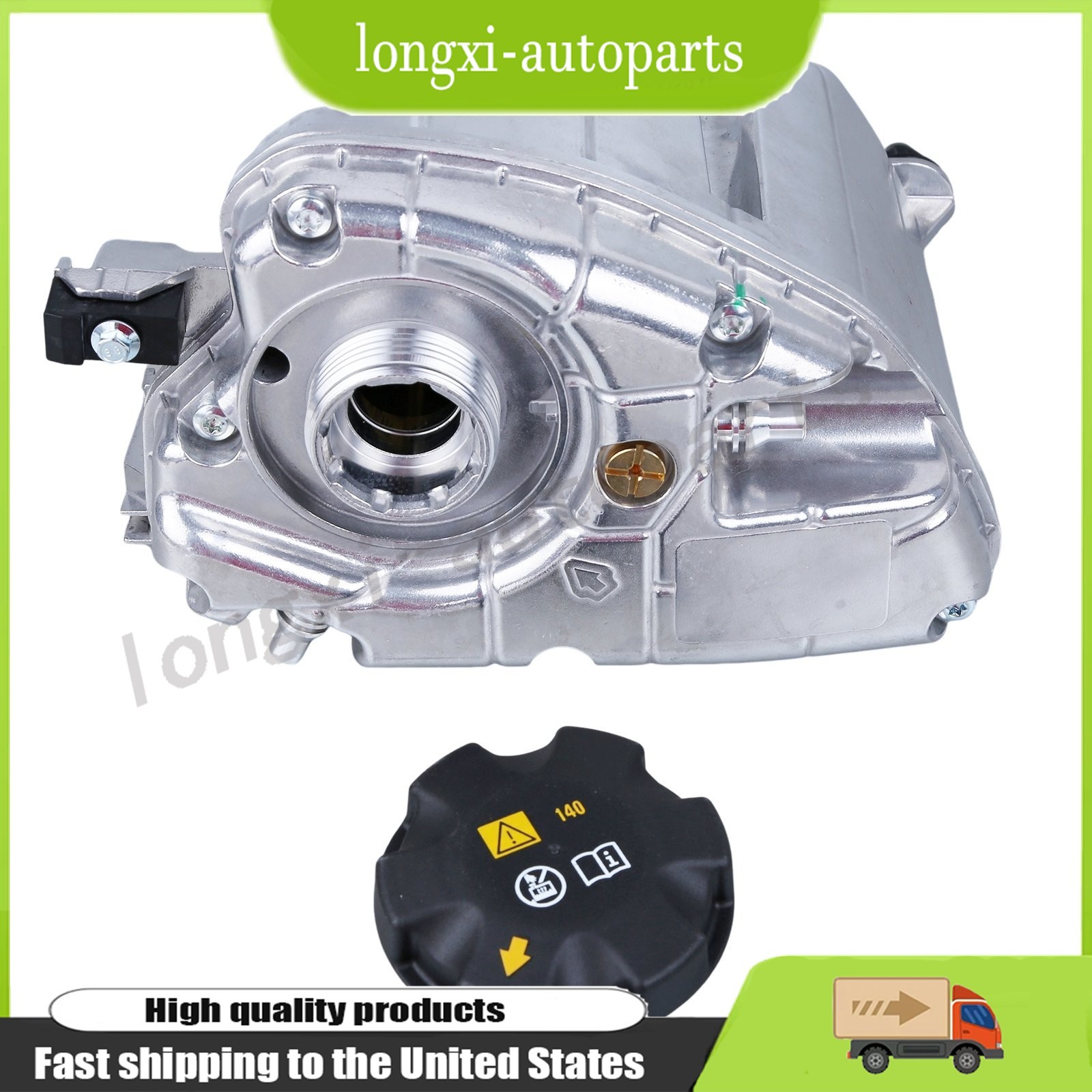ALUMINUM COOLANT RADIATOR RESERVOIR TANK 17139846642 FOR BMW 530 540I 640 740E