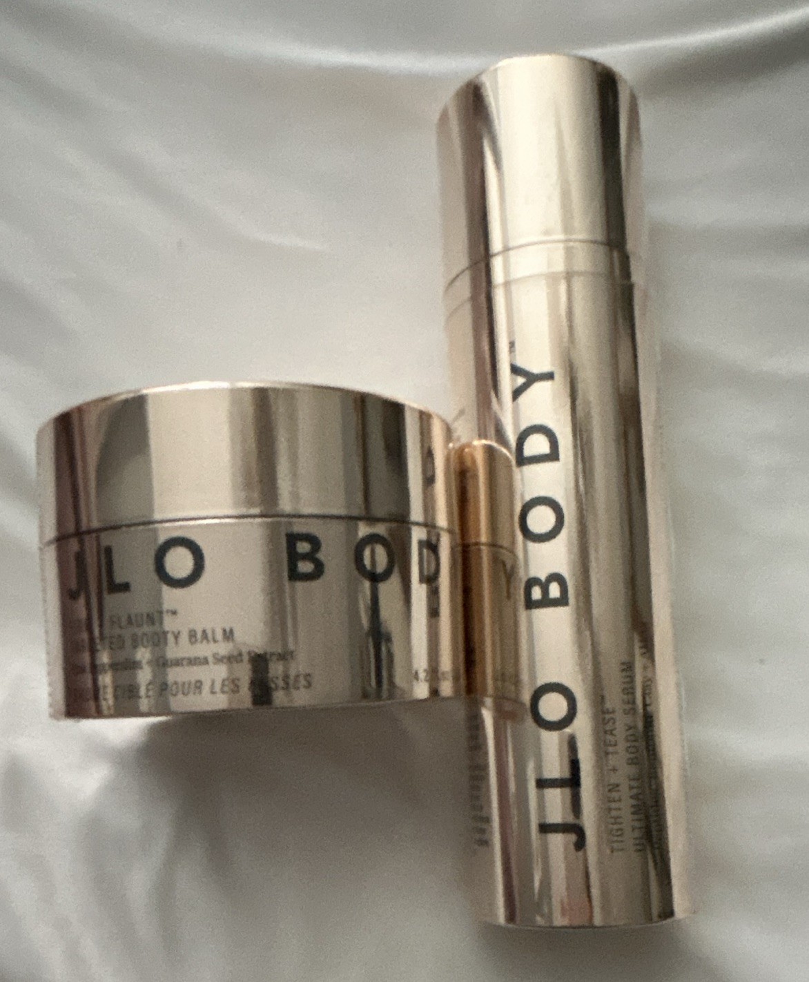 JLO BODY Booty Balm & Body Serum Set Firming Stretch Marks 