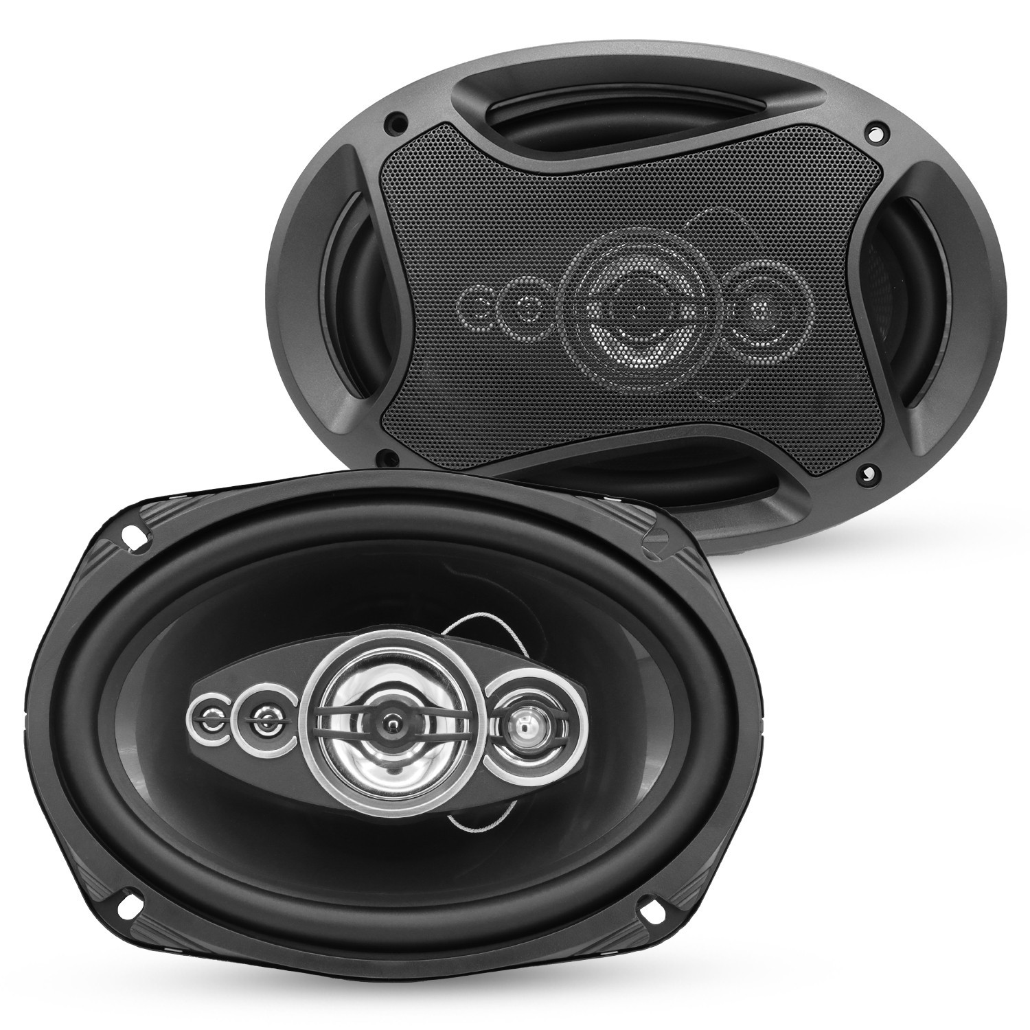 5Core 6x9 Car Speaker Audio Pair 800W 4Ohm 4 Way Coaxial Speaker w Tweeter