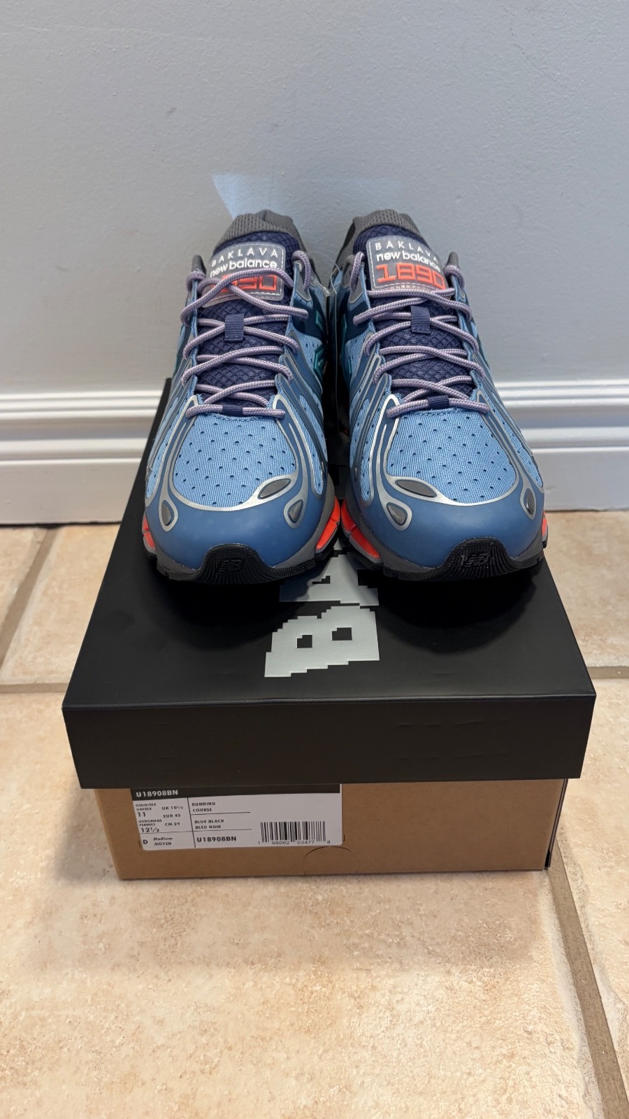 BAKLAVA x New Balance 1890 Action Bronson Cyborg Tears - Blue Sneaker Size 11