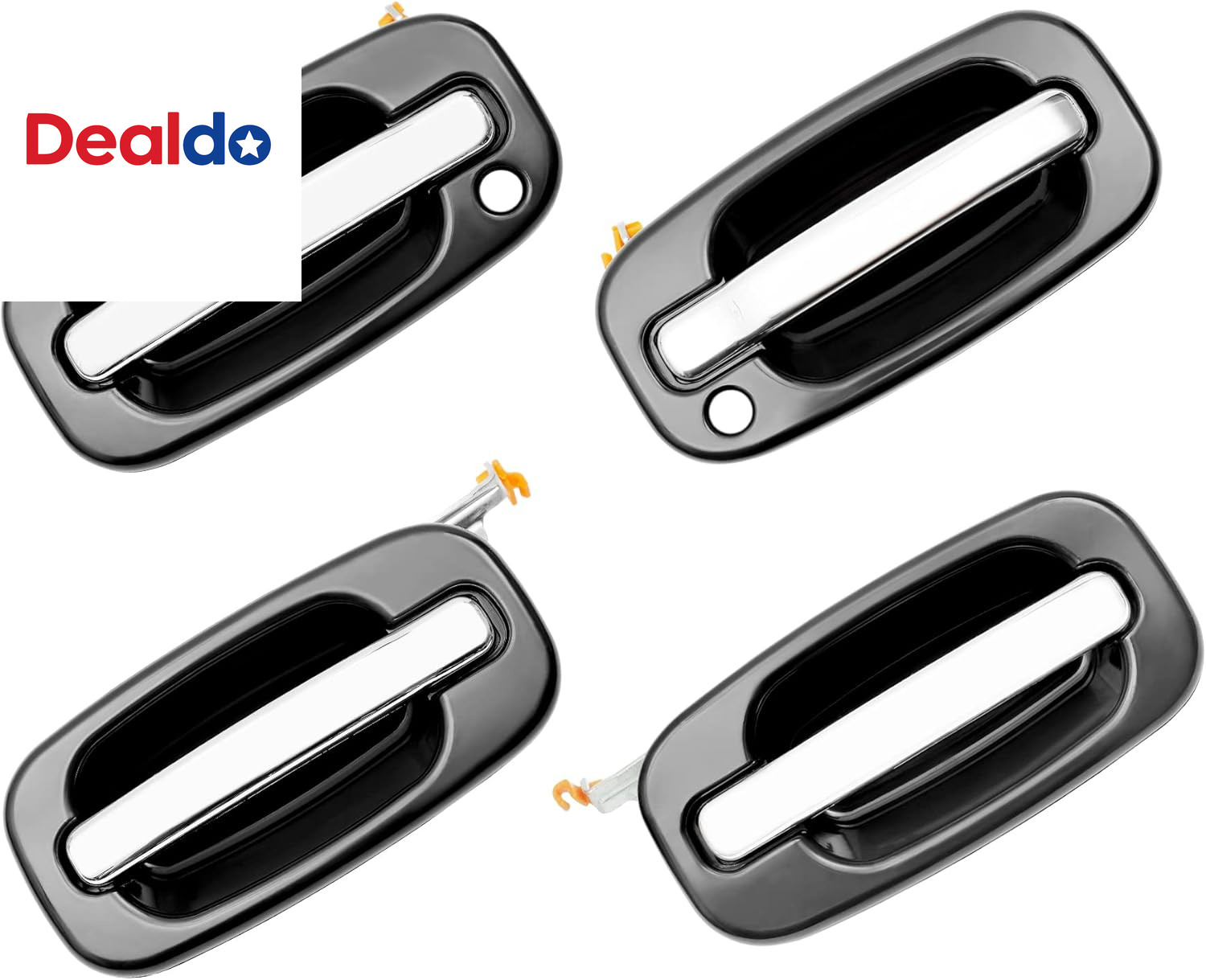 4PCS Chrome Exterior Door Handles for Chevy Silverado Tahoe GMC Sierra