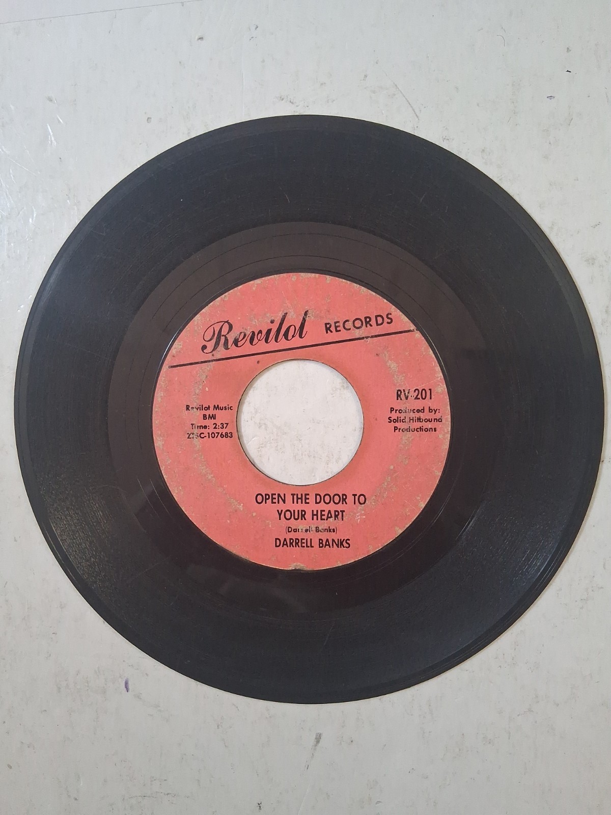 45 RPM Northern Soul Darrell Banks Open The Door to Your Heart/Our Love VG