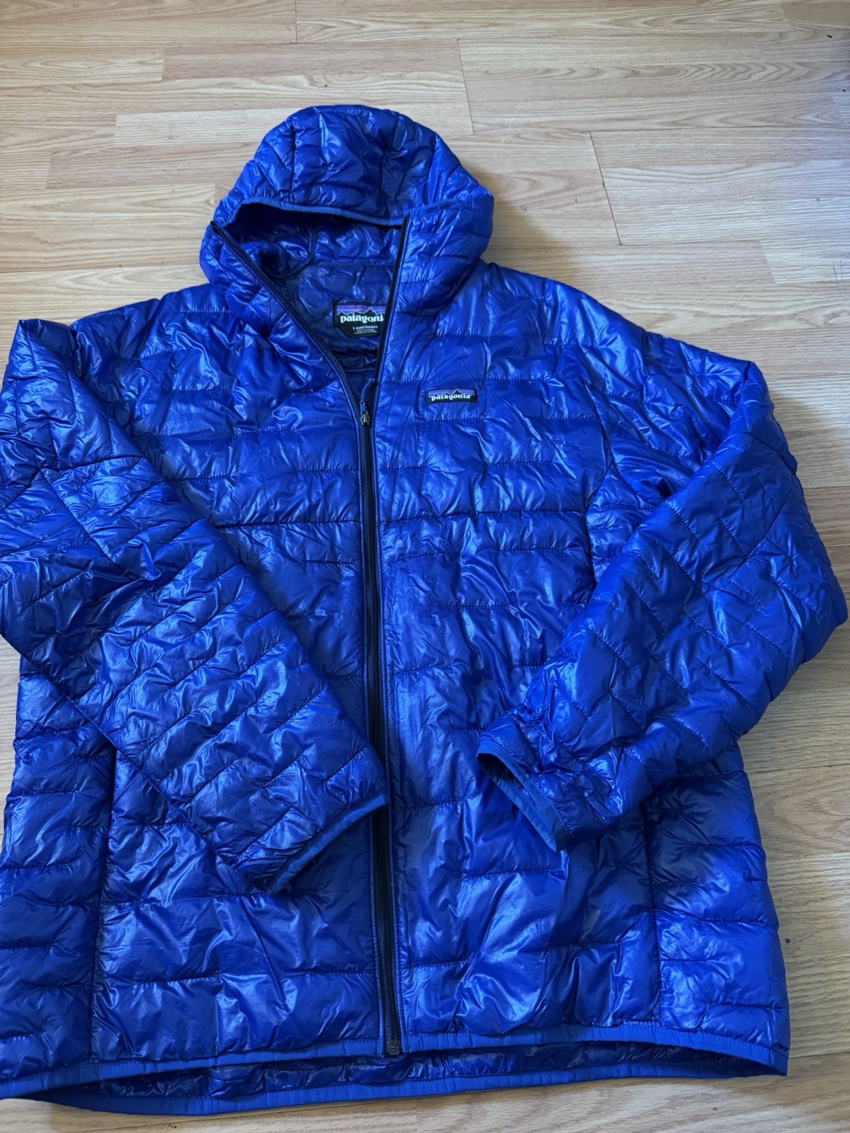 Patagonia Men\'s Micro Puff Hoody - Classic Royal Blue - Sz Large
