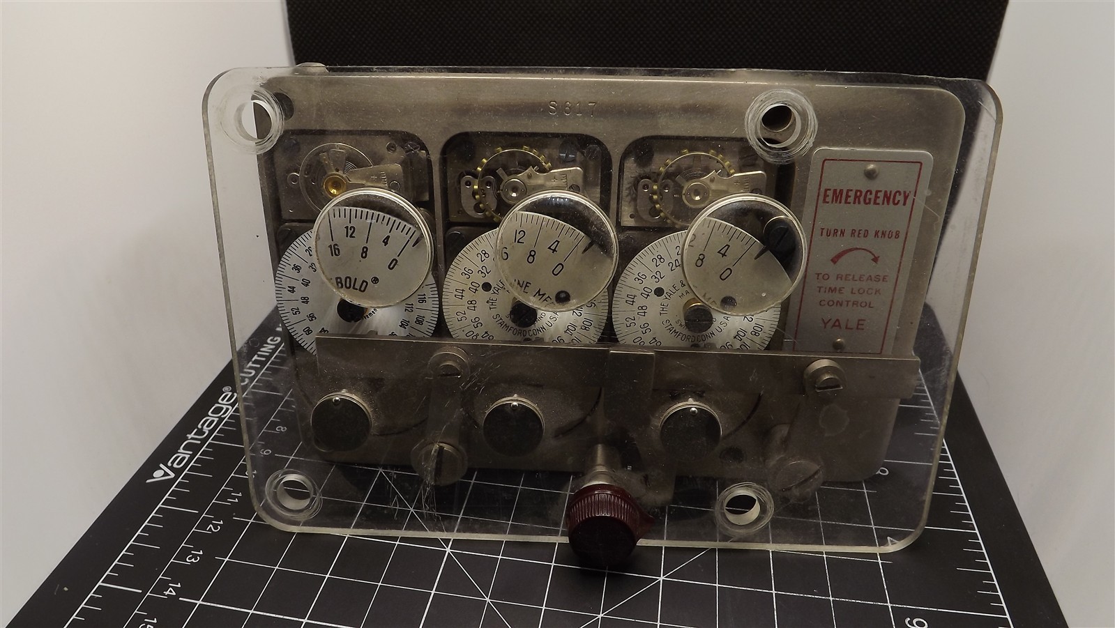 Antique Yale & Towne Triple Movement Bank Vault Time Lock - Nevada Bank