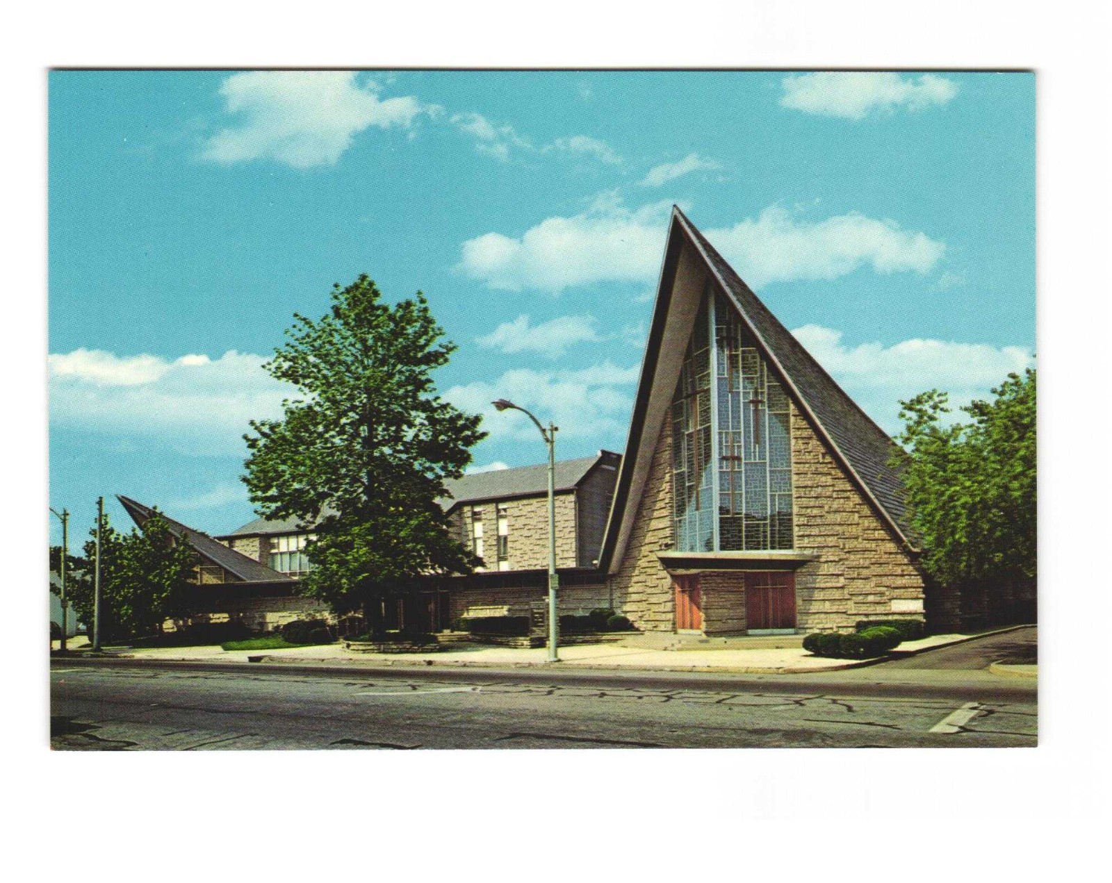 Church of the Messiah Westerville OH vintage postcard unposted