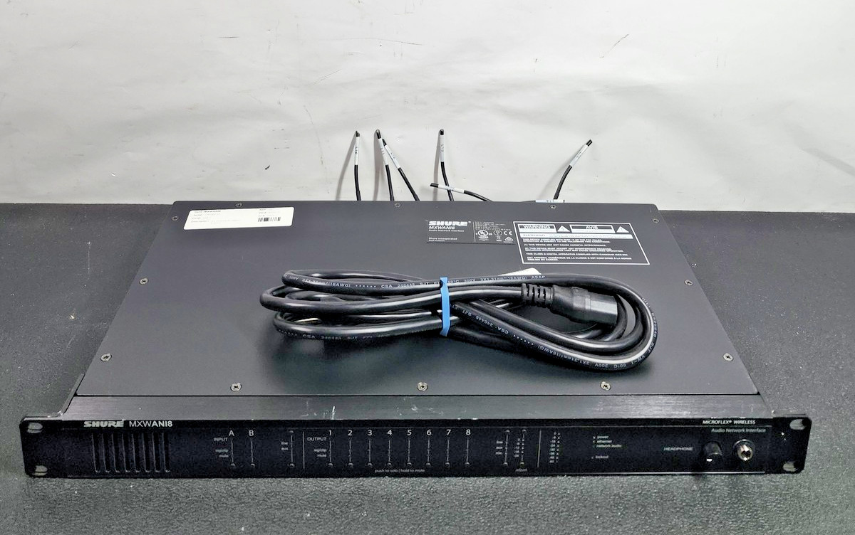 Shure MXWANI8 8-Channel Microflex Wireless Audio Network Interface