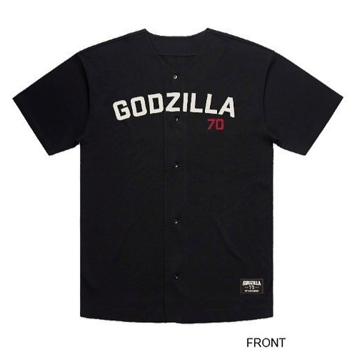 Godzilla 70th Anniversary Baseball Collection: Black Jersey, Small