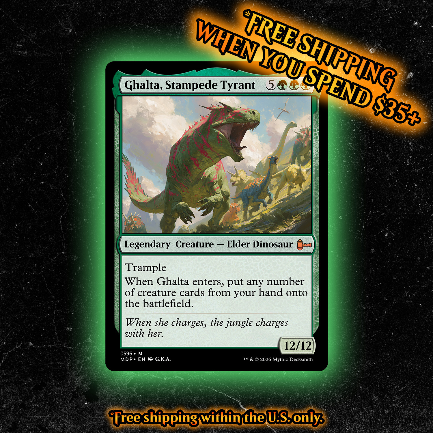 Ghalta, Stampede Tyrant - Mythic Decksmith Playtest Commander Card