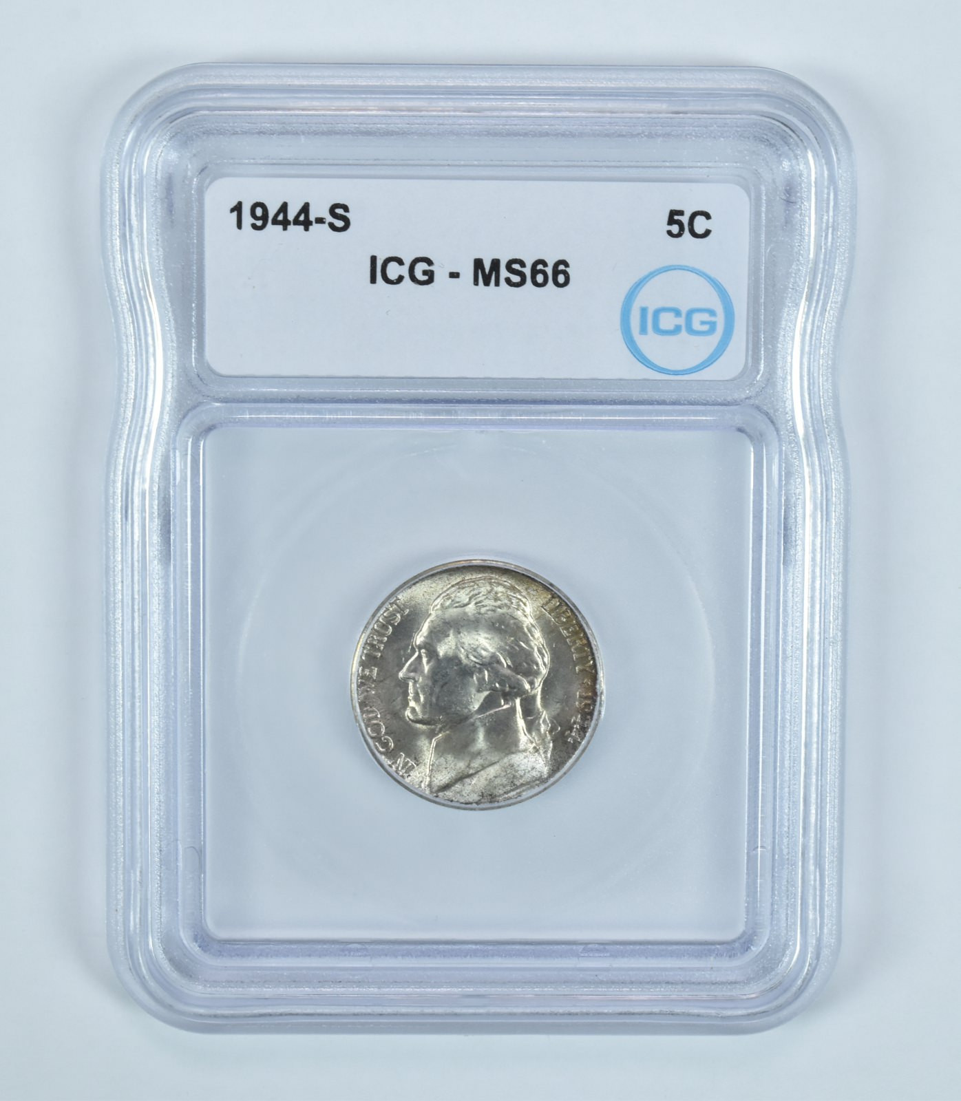 1944-S Jefferson Nickel MS66 ICG