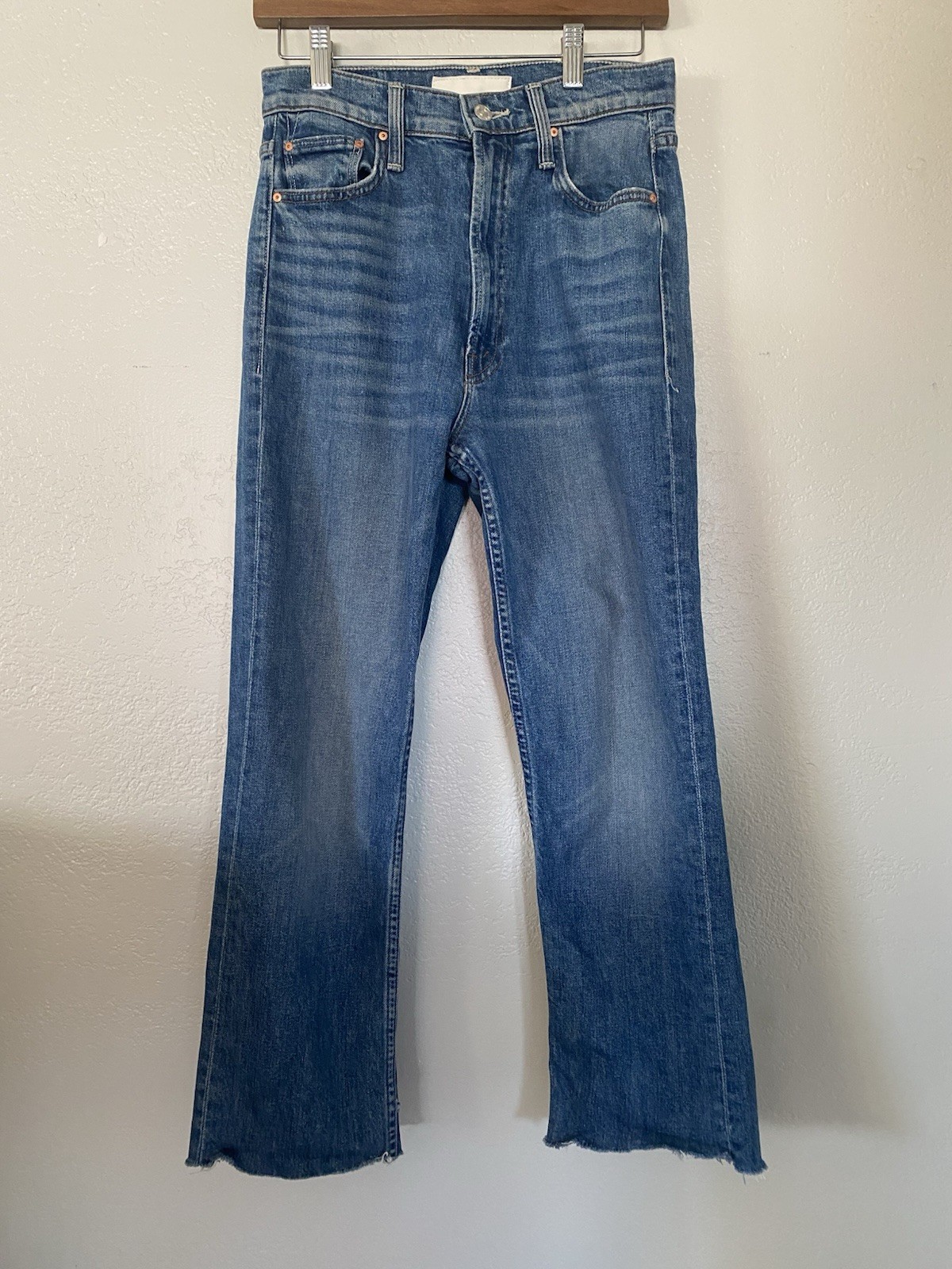 MOTHER Superior High Waisted Rider Skimp Sz 27 Cowboys Don\'t Cry Wash Blue MOTHER Superior High Waisted Rider Skimp Sz 27 Cowboys Don\'t Cry Wash Blue