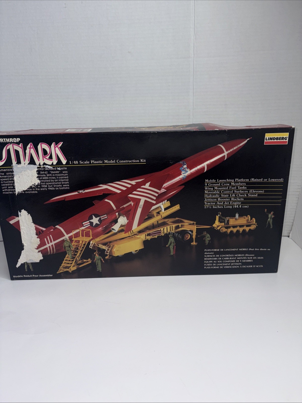 1988 Lindberg 1/48 Northrop Snark Missile #687 1988 Lindberg 1/48 Northrop Snark Missile #687