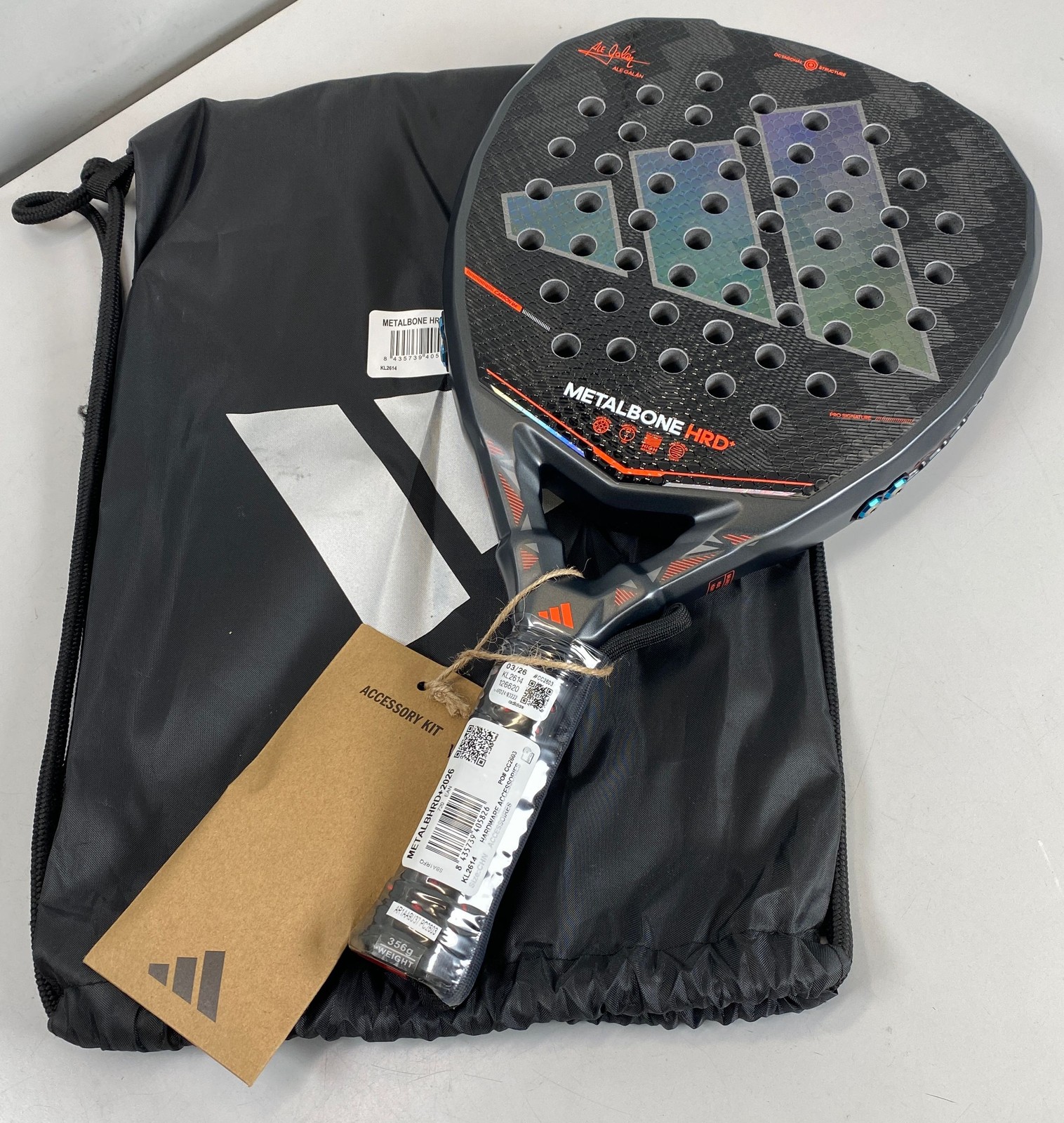 Adidas Ale Galan Metalbone HRD + 3.3 Padel Racket - 356g