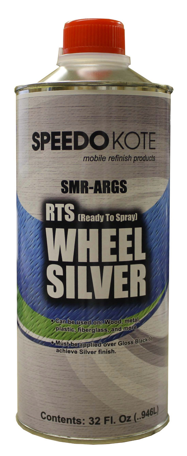 Wheel Bright Silver ready to spray Leafing Aluminum Base Coat, Quart, SMR-ARGS
