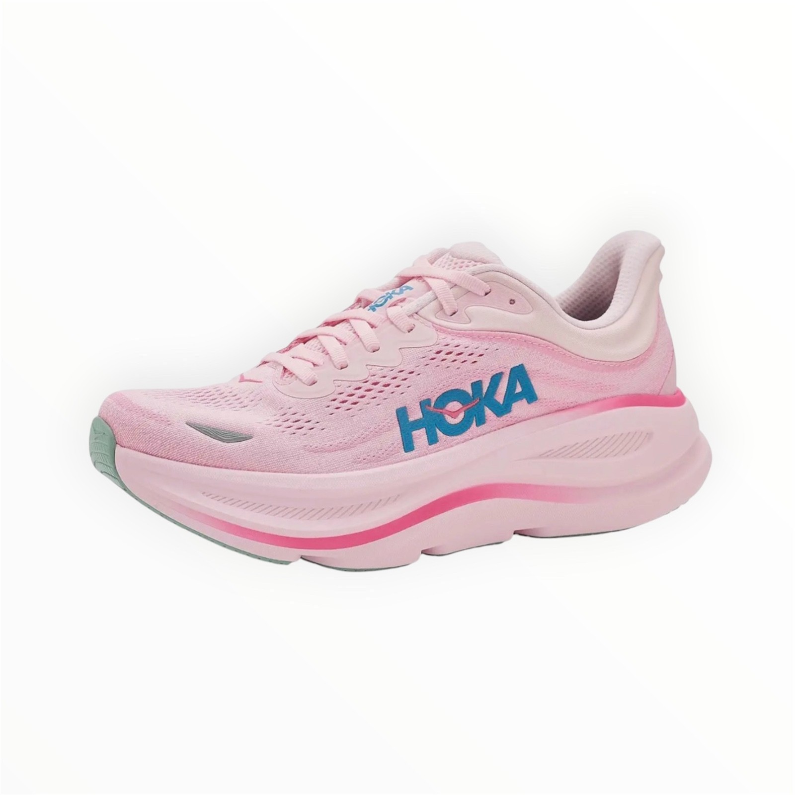 HOKA Bondi 9 Road-Running Shoes - Women's Rose Tea/Petal Select Size 6-10 B HOKA Bondi 9 Road-Running Shoes - Women's Rose Tea/Petal Select Size 6-10 B