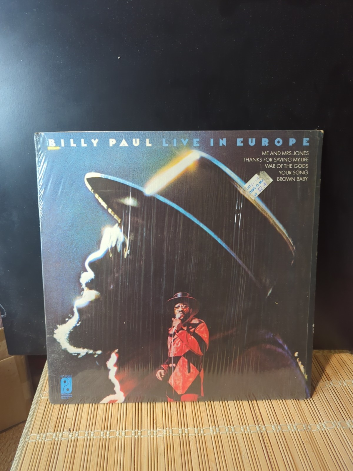 Billy Paul - Live in Europe Vinyl LP KZ 32952 - Partial Shrink Billy Paul - Live in Europe Vinyl LP KZ 32952 - Partial Shrink