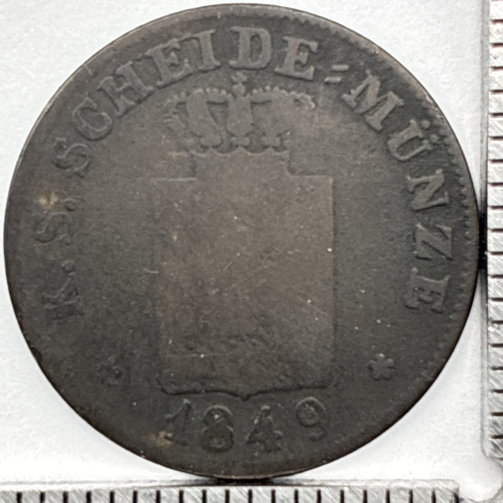 1849 F German States Saxony 2 Neugroschen (20 Pfennige) - 1849 F German States Saxony 2 Neugroschen (20 Pfennige) -