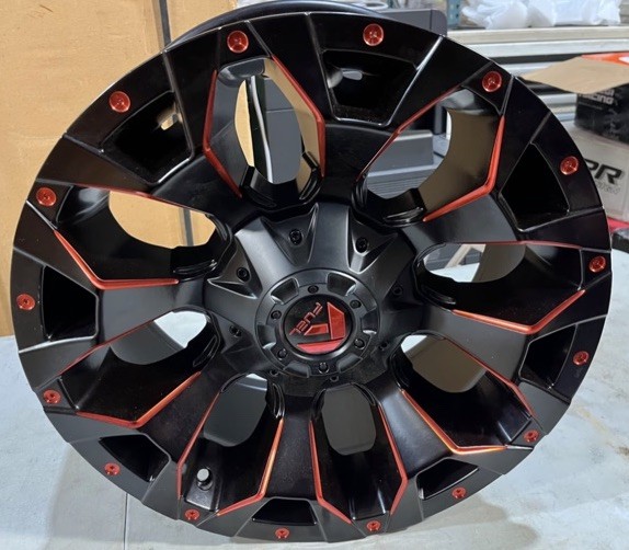 FUEL ASSULT 8 SPOKE CONCAVE 18x9 FLAT BLACK PCD: 98 New