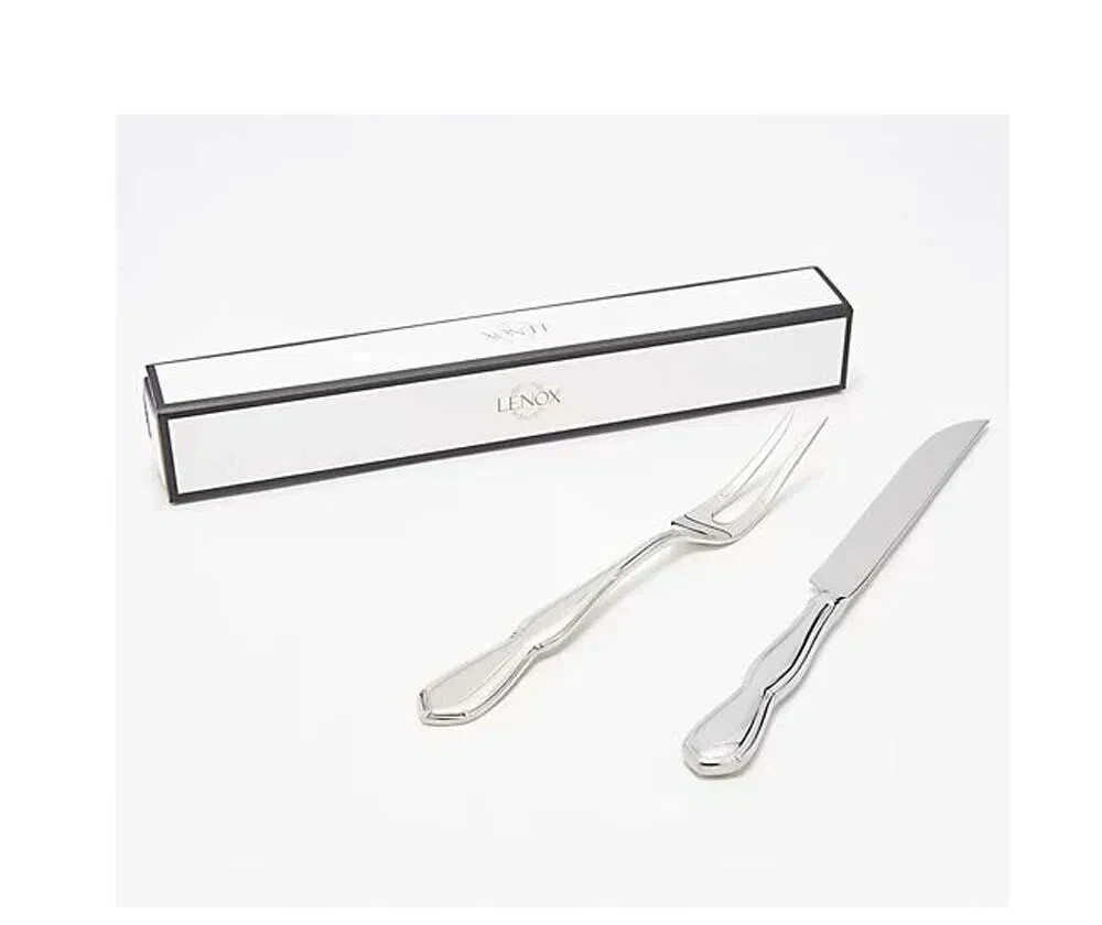 Lenox Fine Stainless Flatware, ARCHDALE 2pc Carving Knife & Fork Set - *NEW* Lenox Fine Stainless Flatware, ARCHDALE 2pc Carving Knife & Fork Set - *NEW*