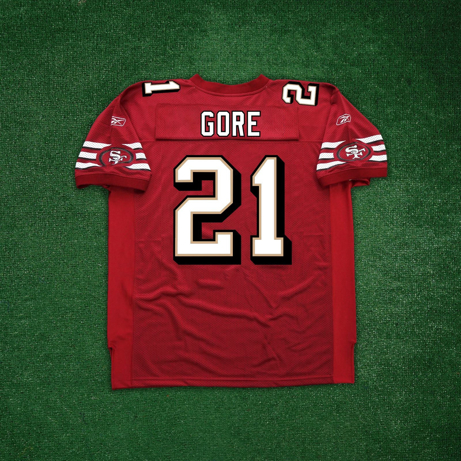 Frank Gore Reebok San Francisco 49ers NFL Authentic On-Field EQT Red Jersey