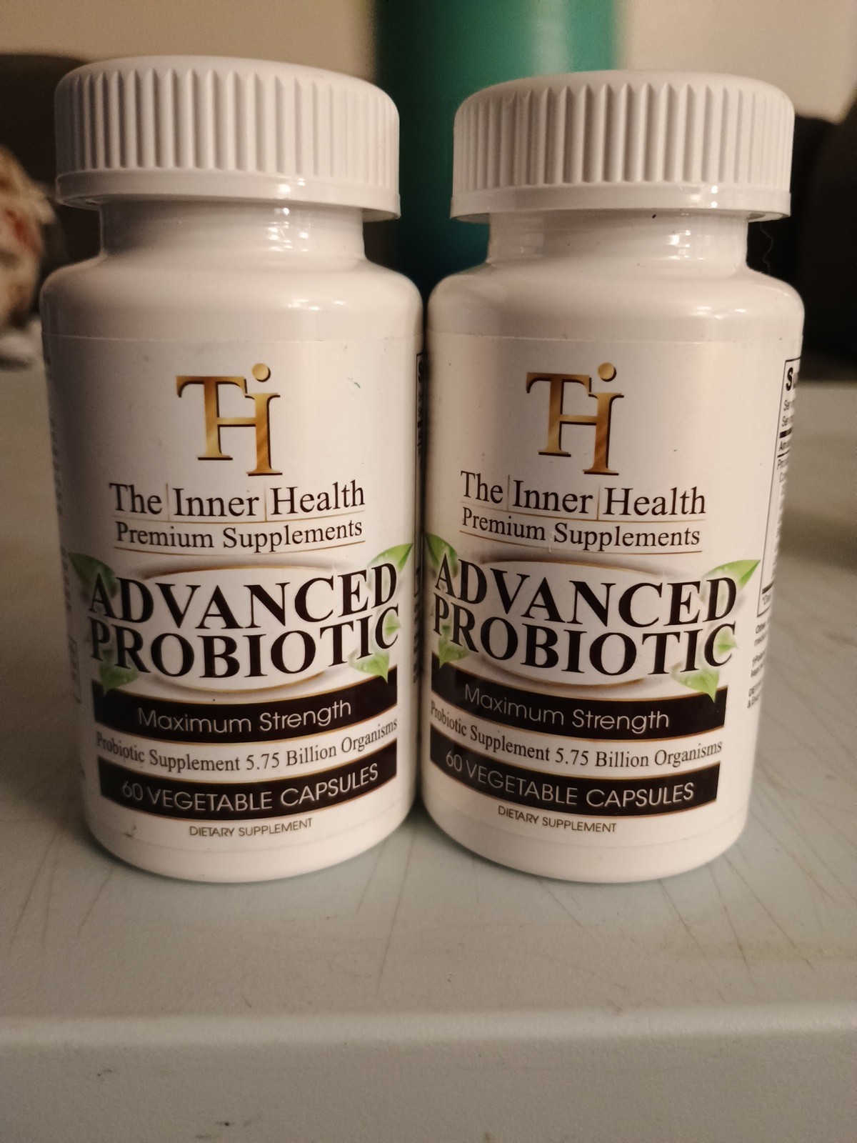 2 Pk The Inner Health Advanced Probiotic Supplement 60 Caps Each