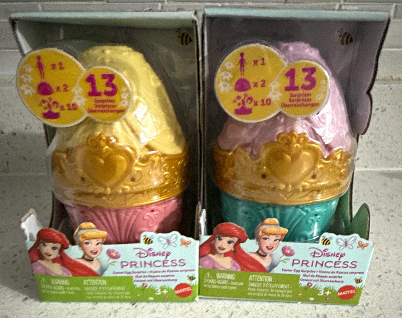 NIB Mattel Disney Princess Surprise Egg Playset w 13 Surprises (Belle & Ariel) NIB Mattel Disney Princess Surprise Egg Playset w 13 Surprises (Belle & Ariel)