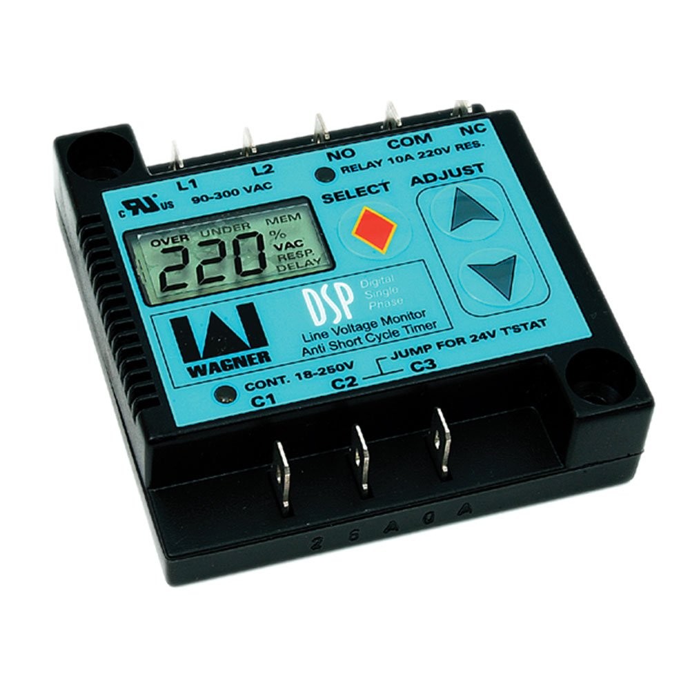 Wagner Dsp 1 Digital Single Phase Voltage Monitor 90 To 300 Volts 0.2 Lb