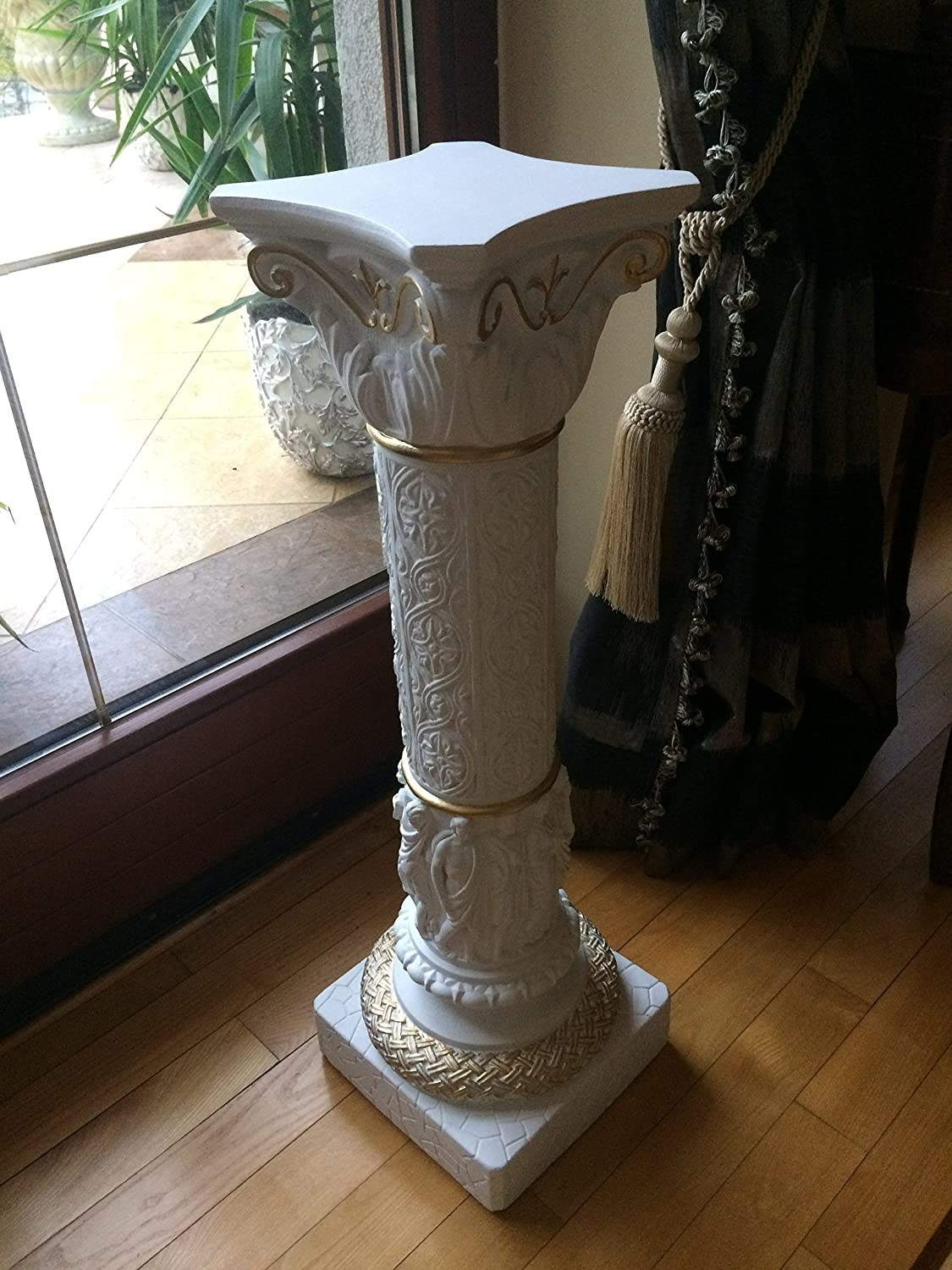 column beautiful detailed ionic all hand made in Europe and hand painted