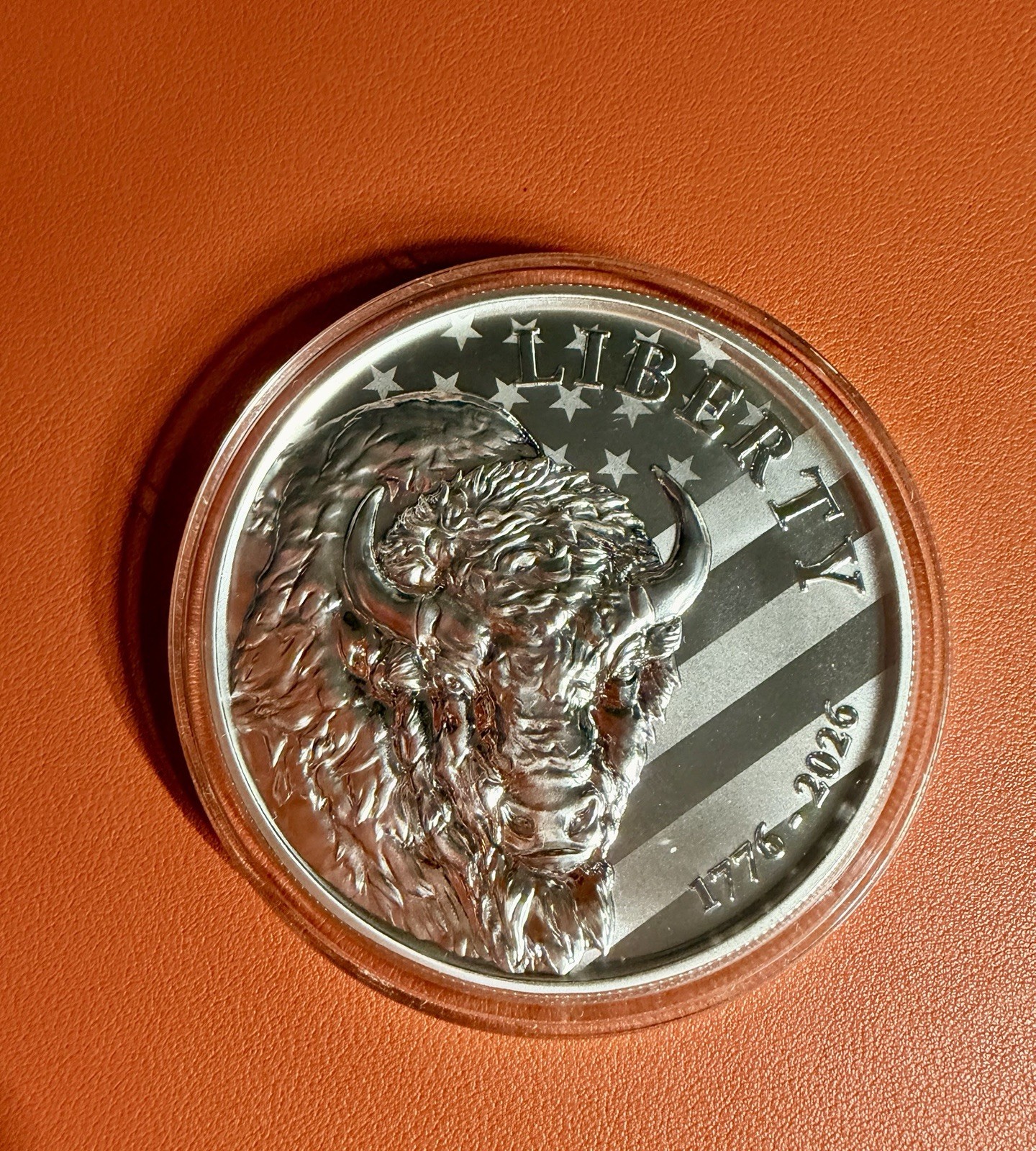10 oz. 2026 Buffalo Silver Round Sunshine Minting America 250th Anniversary 10 oz. 2026 Buffalo Silver Round Sunshine Minting America 250th Anniversary