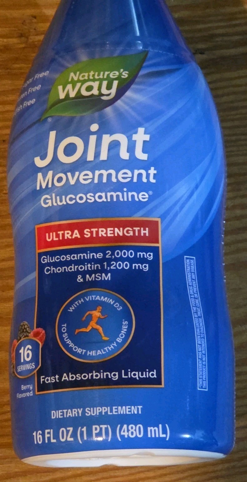 Nature's Way Ultra-Strength Joint Movement Glucosamine Liquid, Glucosamine, Chon