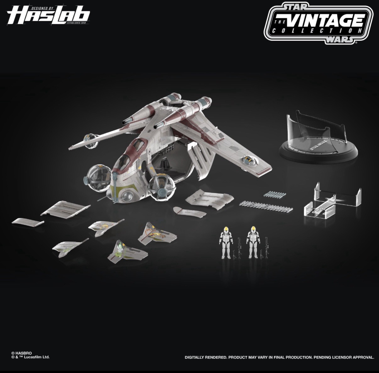 Haslab Star Wars The Vintage Collection LAAT/I Republic Gunship *IN HAND*