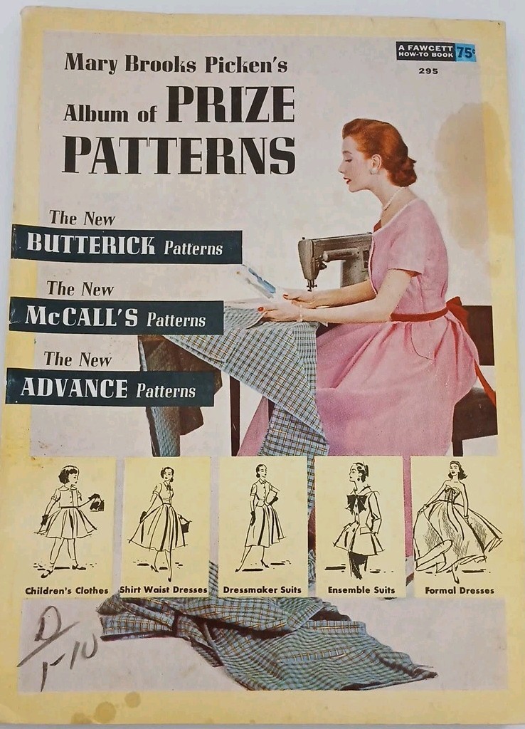 Vintage copy of Mary Brooks Picken's Album of Prize Patterns, 1950'S Vintage copy of Mary Brooks Picken's Album of Prize Patterns, 1950'S