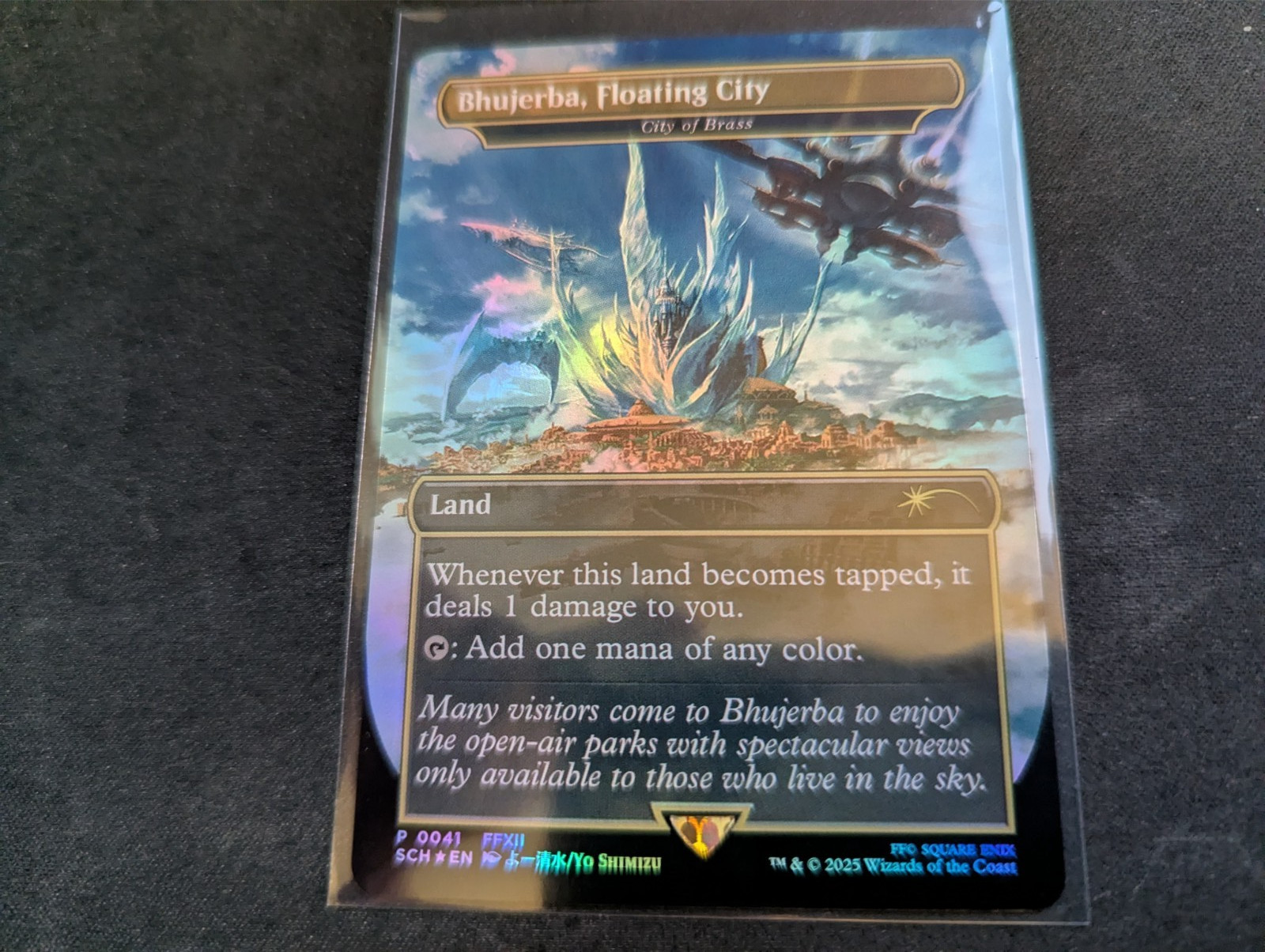 MTG Magic the Gathering FOIL City of Brass / Bhujerba, Floating City SCH